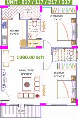 Yuva Eka (2BHK+2T (1,090 sq ft) 1090 sq ft) Yuva Eka (2BHK+2T (1,090 sq ft) 1090 sq ft)