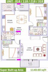 Yuva Eka (2BHK+2T (1,140 sq ft) 1140 sq ft) Yuva Eka (2BHK+2T (1,140 sq ft) 1140 sq ft)