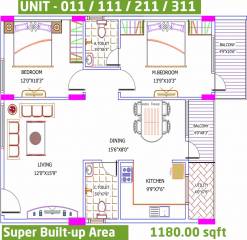 Yuva Eka (2BHK+2T (1,180 sq ft) 1180 sq ft) Yuva Eka (2BHK+2T (1,180 sq ft) 1180 sq ft)
