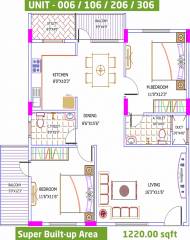 Yuva Eka (2BHK+2T (1,220 sq ft) 1220 sq ft) Yuva Eka (2BHK+2T (1,220 sq ft) 1220 sq ft)