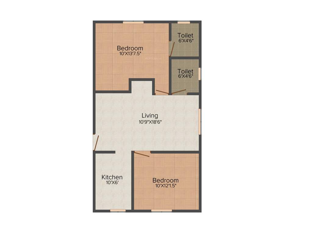 VR Signet (2BHK+2T (1,040 sq ft) 1040 sq ft)