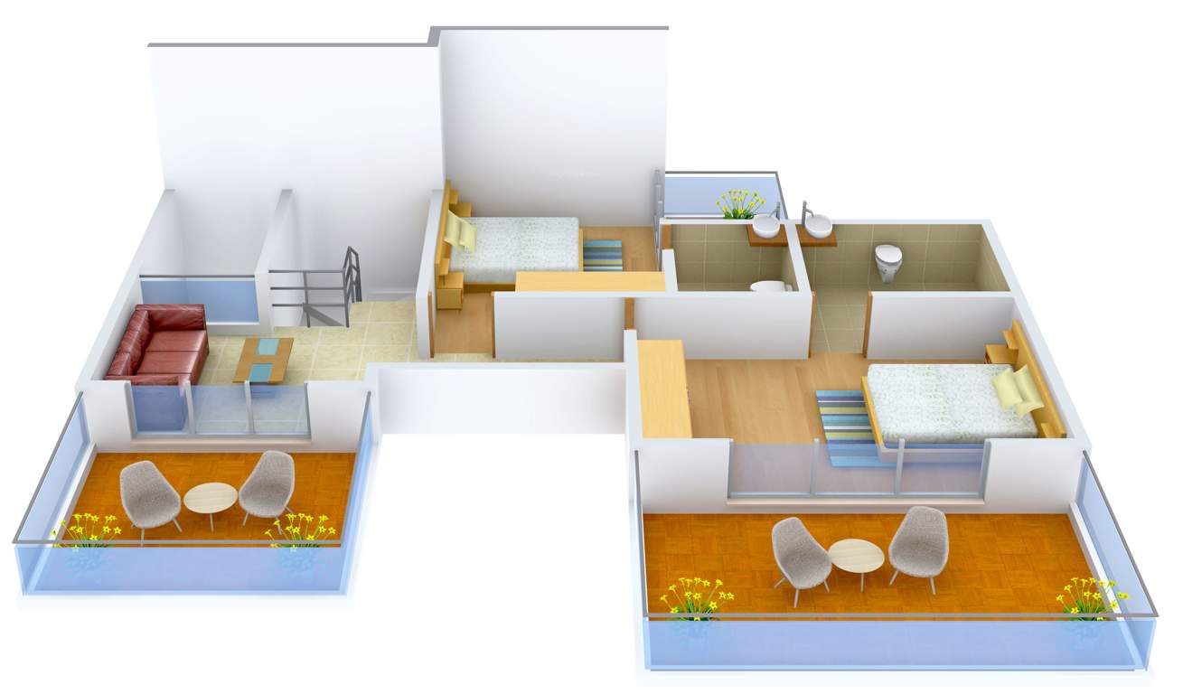 Sangani Shaligram Lakeview (4BHK+4T (3,091 sq ft) 3091 sq ft)