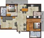 Paramount Bliss (2BHK+2T (1,401 sq ft) 1401 sq ft) Paramount Bliss (2BHK+2T (1,401 sq ft) 1401 sq ft)