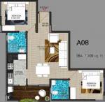 Samk Samk Whitestone Ashraya (2BHK+2T (1,008 sq ft) 1008 sq ft)