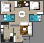 Samk Samk Whitestone Ashraya (2BHK+2T (1,019 sq ft) 1019 sq ft)