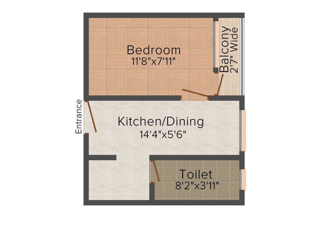 Adonis Enclave (1BHK+1T (419 sq ft) 419 sq ft)