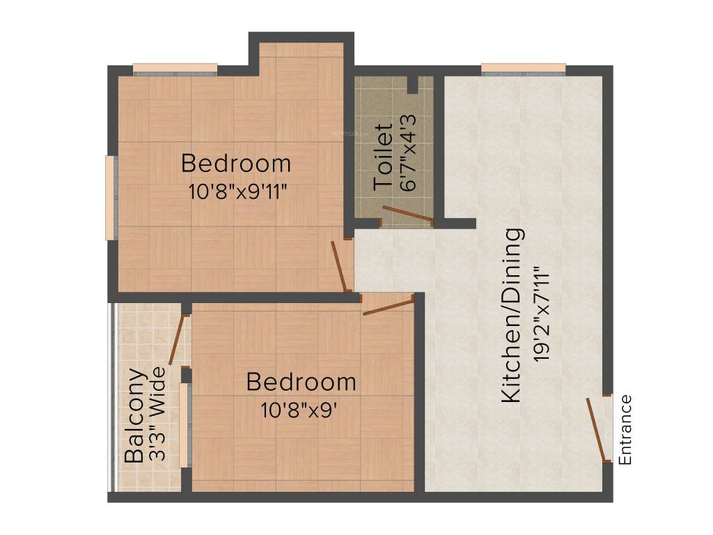 Adonis Enclave (2BHK+1T (742 sq ft) 742 sq ft)
