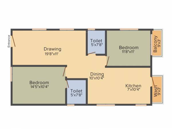 Siddhi Samhitha (2BHK+2T (1,255 sq ft) 1255 sq ft) Siddhi Samhitha (2BHK+2T (1,255 sq ft) 1255 sq ft)