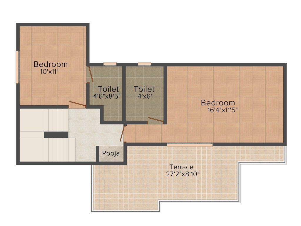 Shree Ganesh Developers Vadodara The Mark (4BHK+4T (2,150 sq ft) 2150 sq ft)