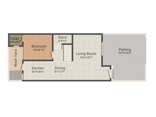 Sheth Parijat Residency (3BHK+3T (823 sq ft) + Study Room 823 sq ft) Sheth Parijat Residency (3BHK+3T (823 sq ft) + Study Room 823 sq ft)