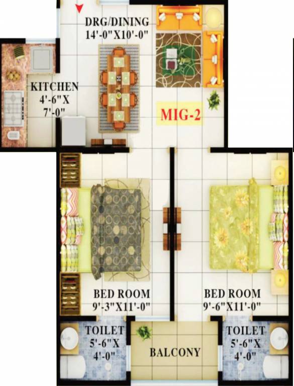 APS Crystal Homes (2BHK+2T (850 sq ft) 850 sq ft) APS Crystal Homes (2BHK+2T (850 sq ft) 850 sq ft)