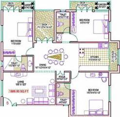 Mehek Aarti Towers (3BHK+3T (1,800 sq ft) 1800 sq ft)