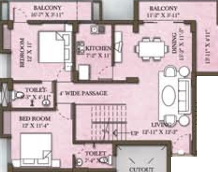  mayfair paradise Floor Plan Lower Level Duplex Plan
