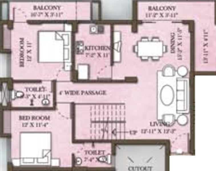 SandeepG Mayfair Paradise (4BHK+4T (3,174 sq ft) + Study Room 3174 sq ft)