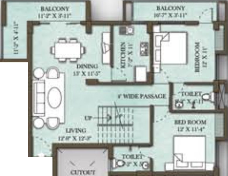 SandeepG Mayfair Paradise (4BHK+4T (3,150 sq ft) + Study Room 3150 sq ft)