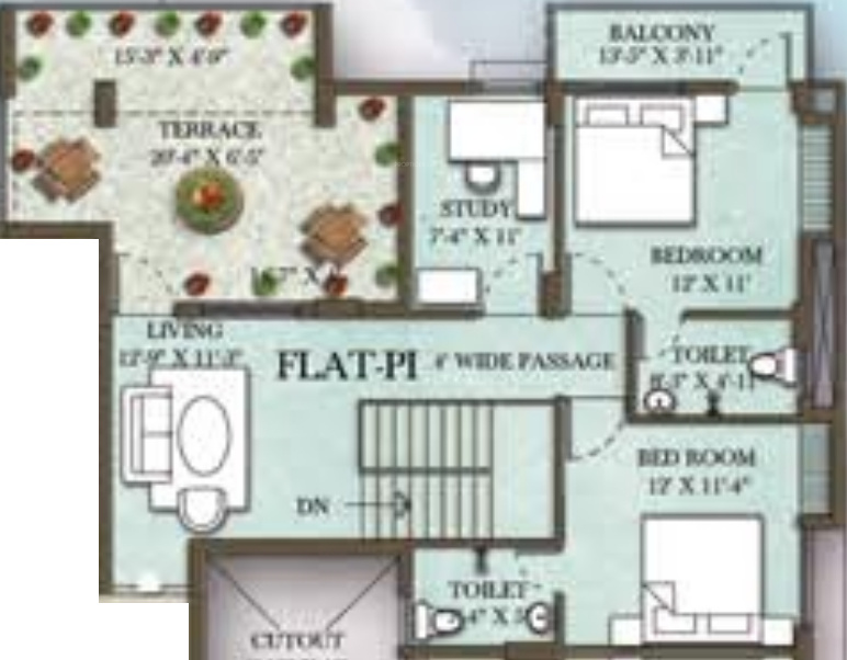 SandeepG Mayfair Paradise (4BHK+4T (3,150 sq ft) + Study Room 3150 sq ft)