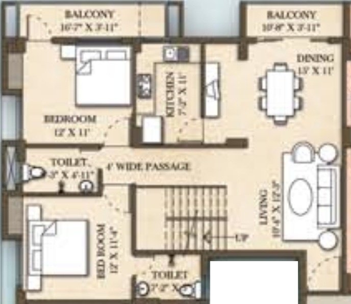  mayfair paradise Floor Plan Lower Level Duplex Plan