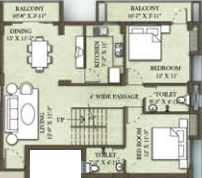 SandeepG Mayfair Paradise (4BHK+4T (2,959 sq ft) + Study Room 2959 sq ft)