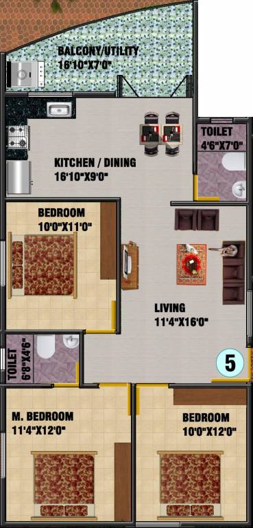 DS DSMAX SAVIOR (3BHK+2T (1,336 sq ft) 1336 sq ft)