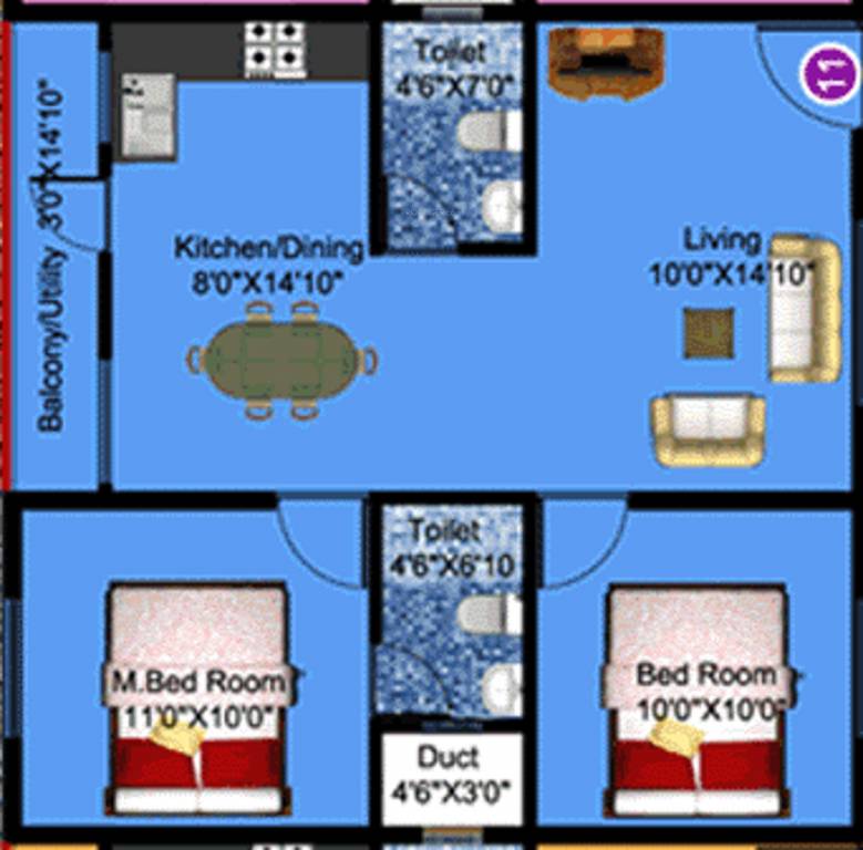 DS DSMAX SPLENDOR (2BHK+2T (1,002 sq ft) 1002 sq ft) DS DSMAX SPLENDOR (2BHK+2T (1,002 sq ft) 1002 sq ft)