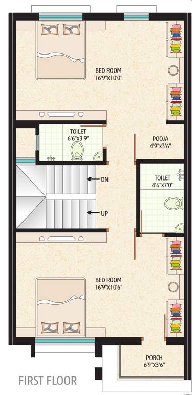 Dhanraj Asopalav (3BHK+3T (1,017 sq ft) + Study Room 1017 sq ft)