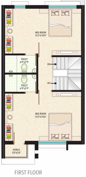 Dhanraj Asopalav (3BHK+3T (846 sq ft) + Study Room 846 sq ft)