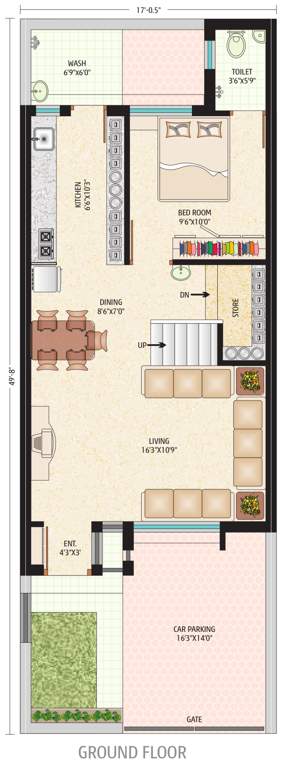 Dhanraj Asopalav (3BHK+3T (846 sq ft) + Study Room 846 sq ft)