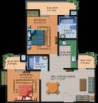 Supertech Krishna Vihar (2BHK+2T (1,082 sq ft) 1082 sq ft)