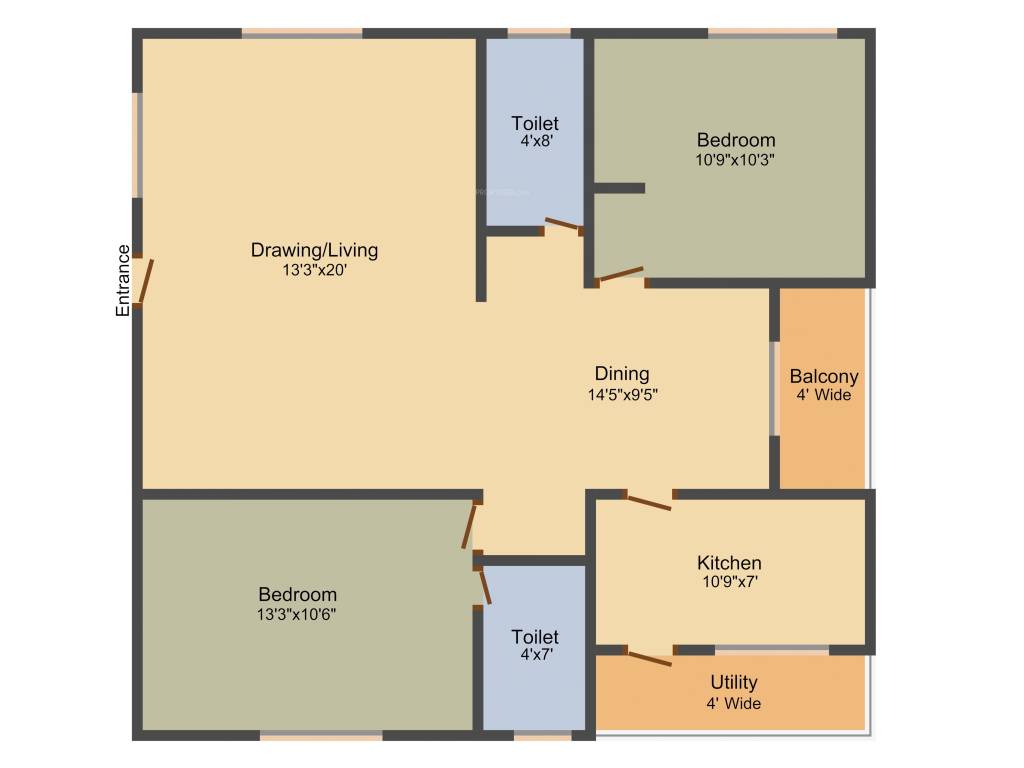 Bhavya Sri Surya (2BHK+2T (1,220 sq ft) 1220 sq ft)