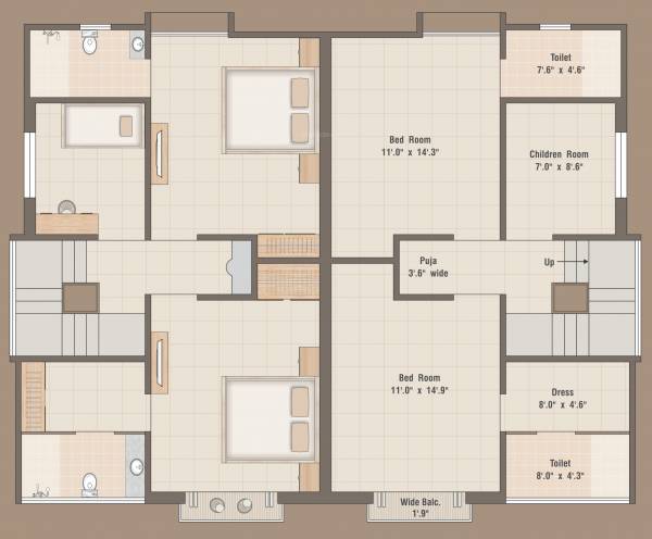  villa Floor Plan First Floor Plan