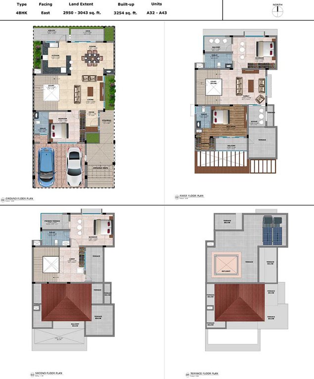 Casagrand Luxus (4BHK+4T (3,254 sq ft) 3254 sq ft)
