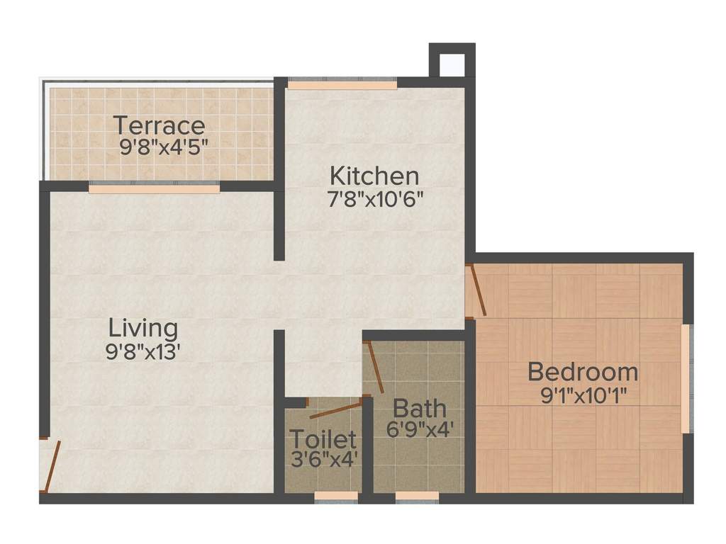 Adhya Sankalp (1BHK+1T (586 sq ft) 586 sq ft)