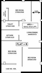 Balaji Enclave (3BHK+2T (1,016 sq ft) 1016 sq ft)