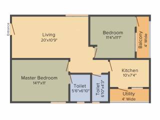 Shriya Symphony (2BHK+2T (1,078 sq ft) 1078 sq ft) Shriya Symphony (2BHK+2T (1,078 sq ft) 1078 sq ft)