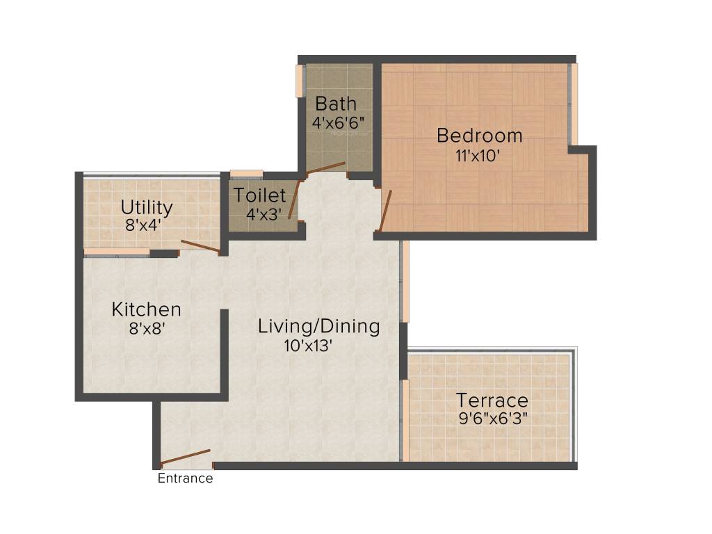 Shriram L Square (1BHK+1T (635 sq ft) 635 sq ft)