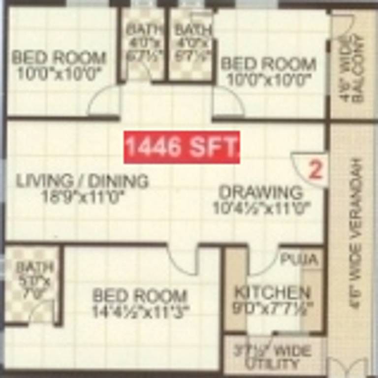 Shanta Amity Ville (3BHK+3T (1,446 sq ft) + Pooja Room 1446 sq ft) Shanta Amity Ville (3BHK+3T (1,446 sq ft) + Pooja Room 1446 sq ft)