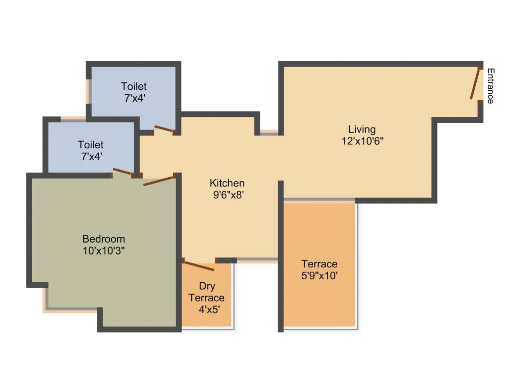 Narayan Koyna (1BHK+1T (654 sq ft) 654 sq ft) Narayan Koyna (1BHK+1T (654 sq ft) 654 sq ft)
