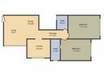 Romell Trimurti (2BHK+2T (1,056 sq ft) 1056 sq ft) Romell Trimurti (2BHK+2T (1,056 sq ft) 1056 sq ft)