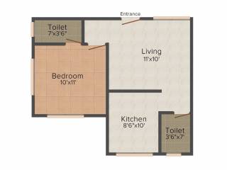 Panvelkar Group Campus 1BHK+1T (655 sq ft) Panvelkar Group Campus 1BHK+1T (655 sq ft)