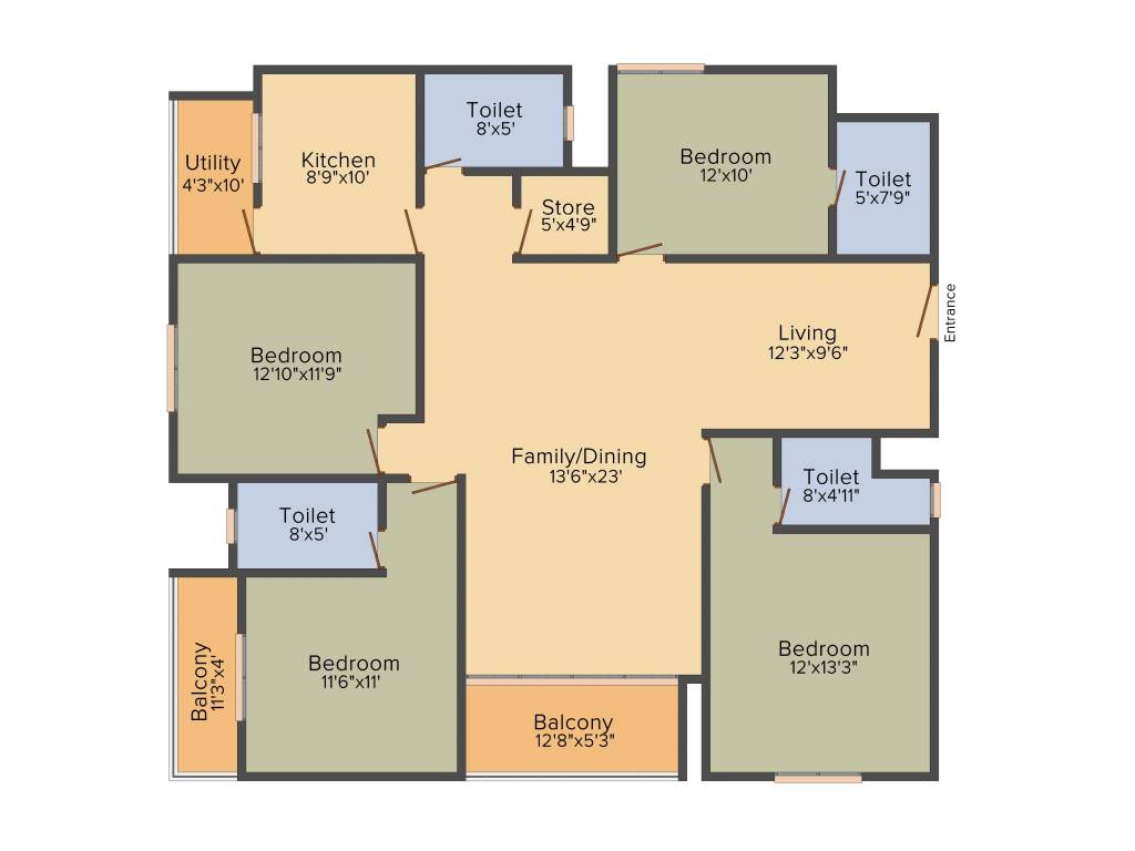 Pacifica Happiness Towers (4BHK+4T (2,323 sq ft) 2323 sq ft) Pacifica Happiness Towers (4BHK+4T (2,323 sq ft) 2323 sq ft)
