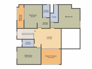 Pacifica Happiness Towers (4BHK+4T (4,251 sq ft) 4251 sq ft)
