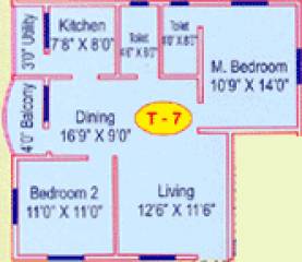 Deccan Gardenia 2 (2BHK+2T (980 sq ft) 980 sq ft) Deccan Gardenia 2 (2BHK+2T (980 sq ft) 980 sq ft)