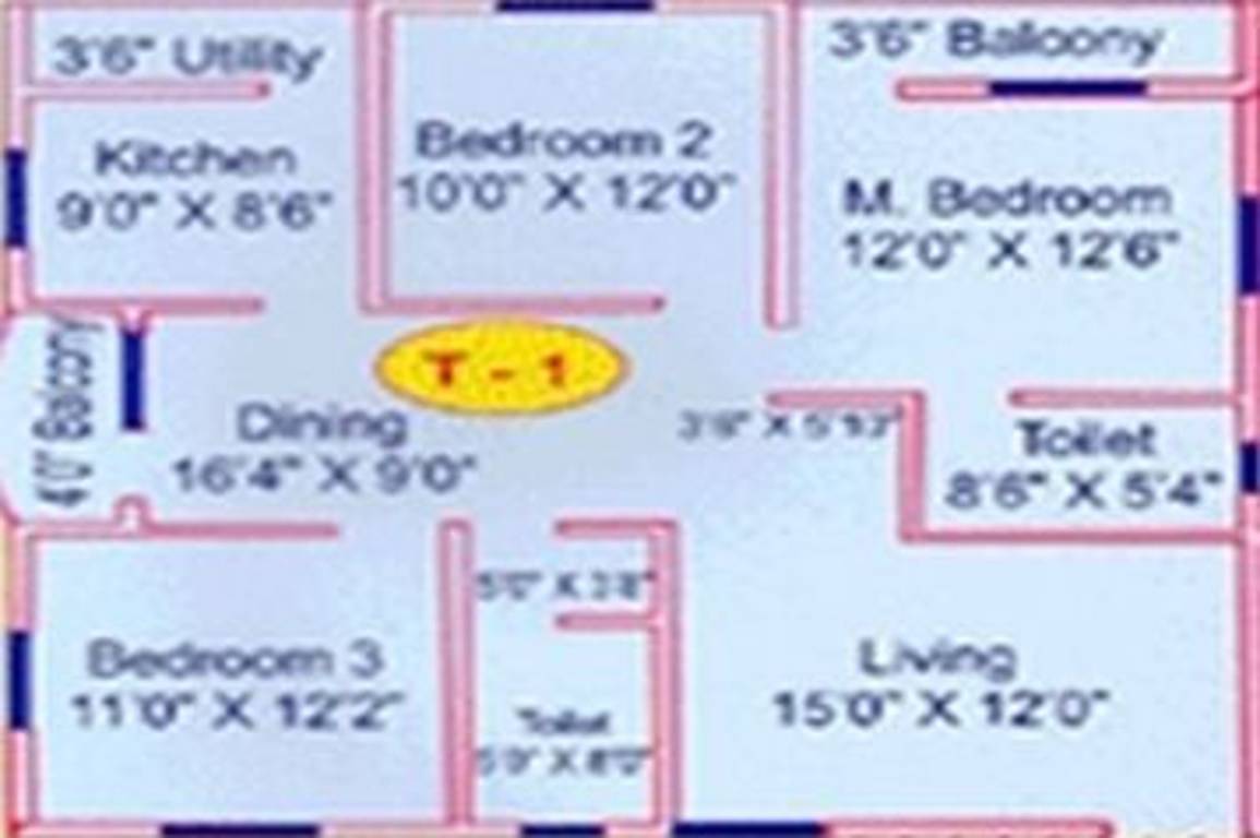 Deccan Gardenia 2 (3BHK+2T (1,330 sq ft) 1330 sq ft) Deccan Gardenia 2 (3BHK+2T (1,330 sq ft) 1330 sq ft)