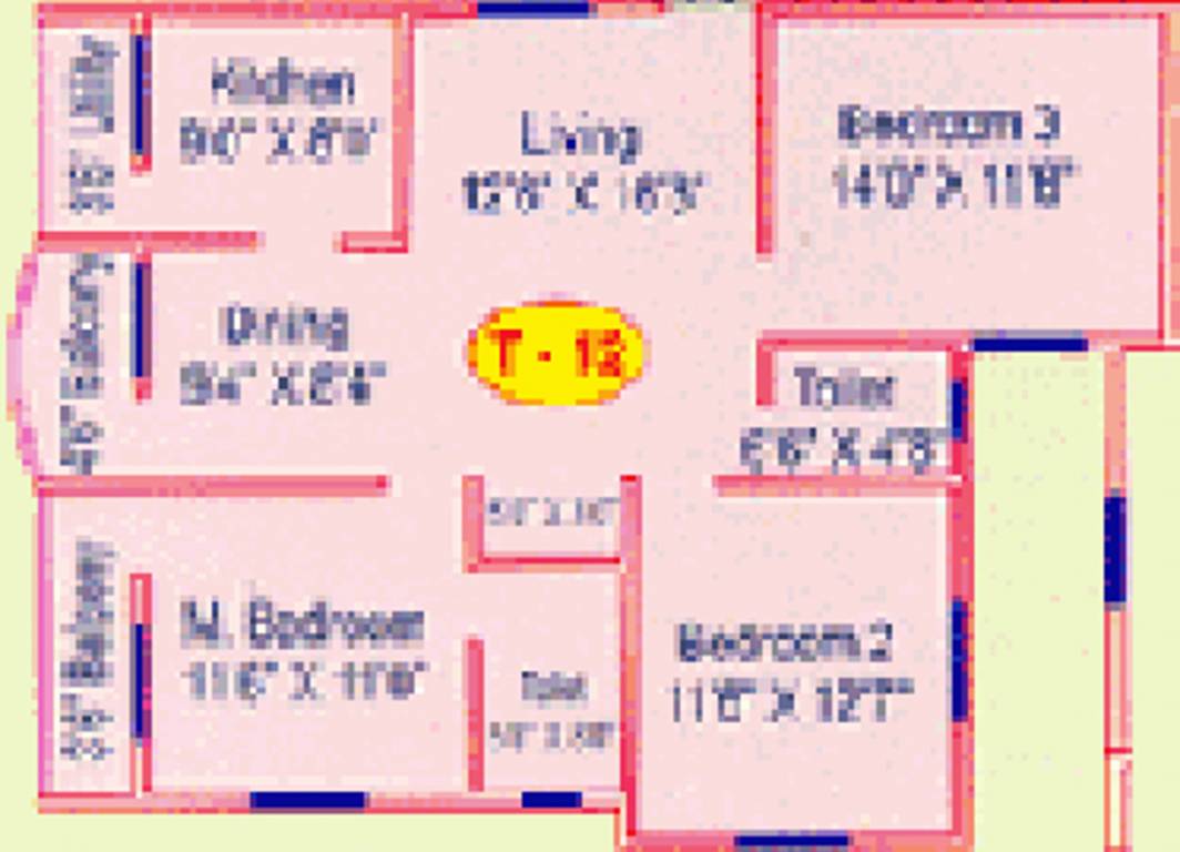 Deccan Gardenia 2 (3BHK+2T (1,260 sq ft) 1260 sq ft) Deccan Gardenia 2 (3BHK+2T (1,260 sq ft) 1260 sq ft)