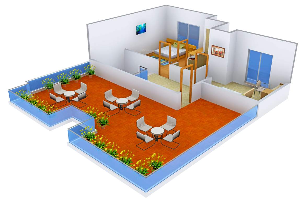 Shalimar Garden Bay Villa (2BHK+3T (1,930 sq ft) + Study Room 1930 sq ft)