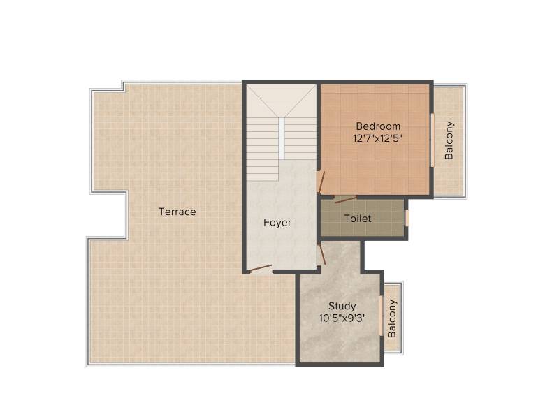 Shalimar Garden Bay Villa (2BHK+3T (1,930 sq ft) + Study Room 1930 sq ft)