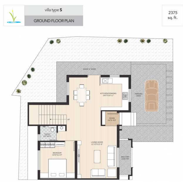 Pacifica Casa Lake Side (4BHK+4T (2,045 sq ft) 2045 sq ft)