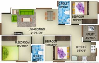 DS DSMAX SPARK NEST (3BHK+2T (1,196 sq ft) 1196 sq ft) DS DSMAX SPARK NEST (3BHK+2T (1,196 sq ft) 1196 sq ft)
