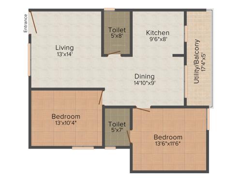 Star Vasavi Nivas (2BHK+2T (1,161 sq ft) 1161 sq ft)