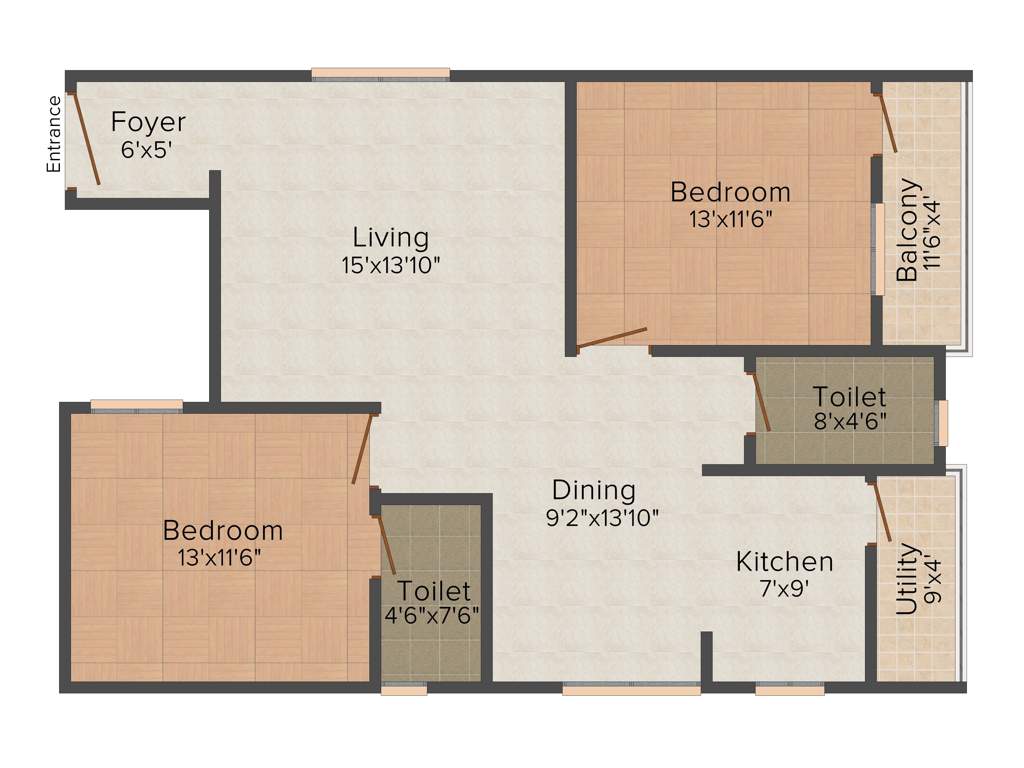 Star Vasavi Nivas (2BHK+2T (1,242 sq ft) 1242 sq ft)